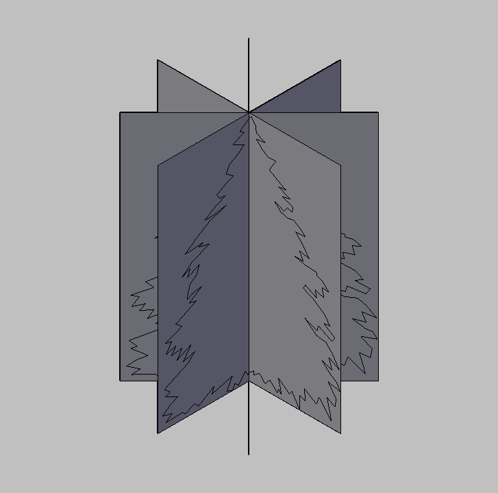 Bloque Autocad Vista de Árbol 28 en 3D